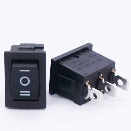 Vista 5 de TWTADE / 4 unids interruptor basculante momentáneo cuadrado (ON) - Apagado (ON) SPDT 3 Pin 3 posiciones 6A 250VAC/10A 125VAC Mini coche auto barco