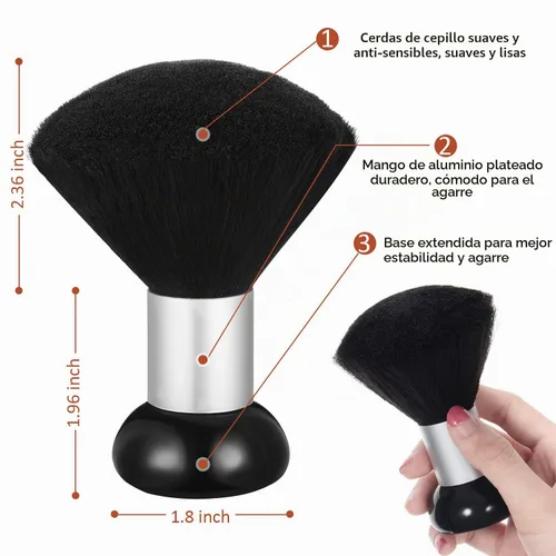 Vista 3 de Patelai Cepillo de plumero de cuello de peluquero de 3 piezas para cortar