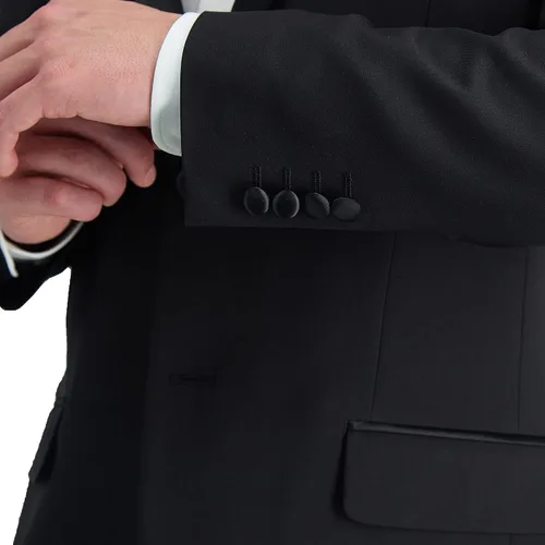 Vista 3 de Haggar Chaqueta de esmoquin Comfort Premium para hombre, ajuste a medida y ajuste delgado