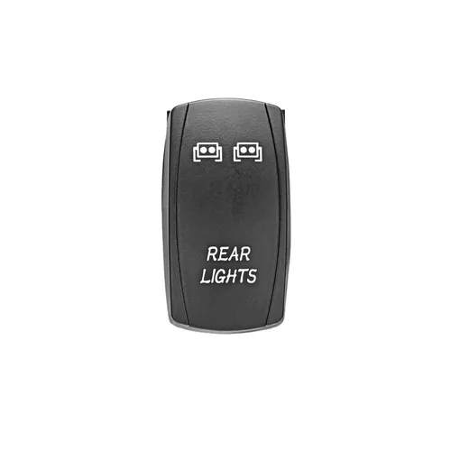 Vista 8 de Mofun - Kit de arnés de cableado de luz LED de 2 conductores con interruptor basculante azul para luces traseras, relé de encendido/apagado