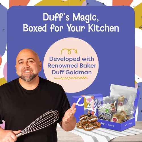 Vista 5 de Duff Goldman - Juego de hornear de bricolaje para niños por Baketivity - Hornea deliciosas galletas sándwich de S'mores con ingredientes previamente