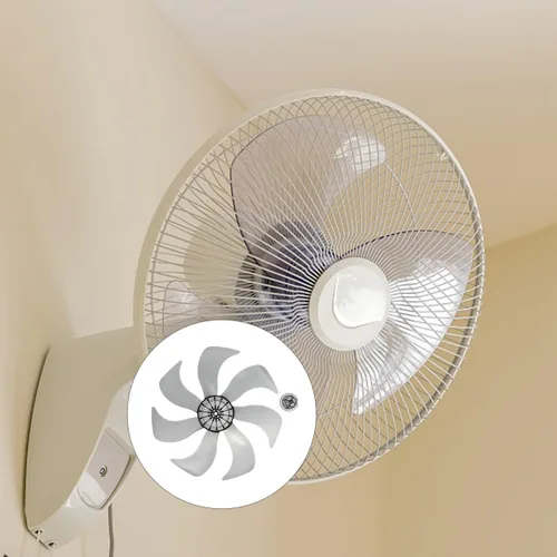 Vista 9 de DOITOOL Cuchillas de ventilador de repuesto, accesorio de ventilador de mesa de 14 pulgadas con tuerca de plástico para piezas de pedestal de pie