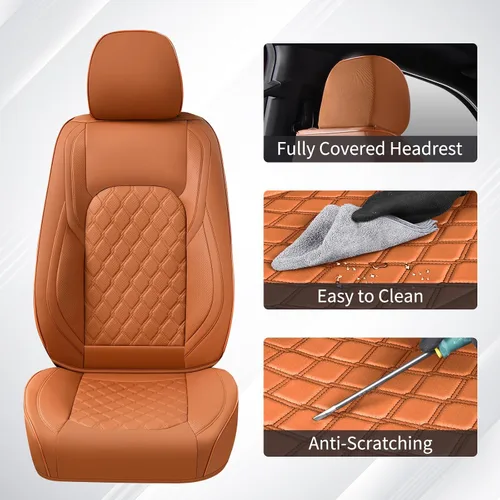Vista 4 de Huidasource Fundas de Asiento para Camioneta F150 Compatibles con Ford F150 2015-2025 y F250 F350 F450 2017-2025 Crew Cab XL XLT Lariat King Ranch
