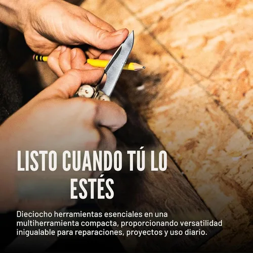 Vista 5 de LEATHERMAN, Wave+, Multiherramienta versátil de tamaño completo 18-en-1 para bricolaje, hogar, jardín, al aire libre o transporte diario (EDC)