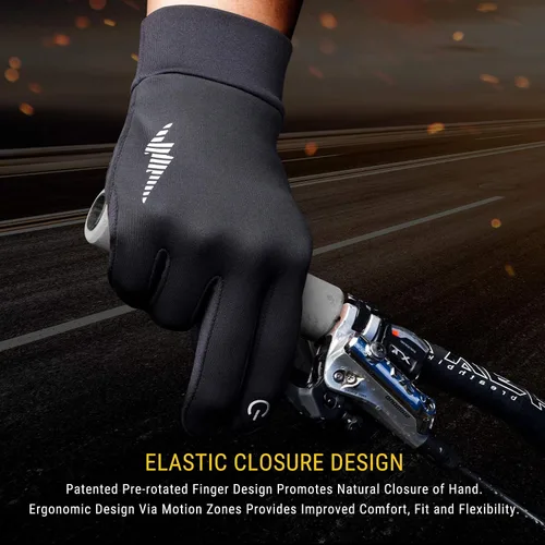 Vista 4 de SIMARI - Guantes de invierno para hombres y mujeres para pantalla táctil guantes de invierno guantes de trabajo para correr conducir montar