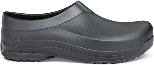 Vista 2 de Shoes for Crews Radium, Men's, Women's, Unisex Slip Resistant Work Clogs, Water Resistant, Black