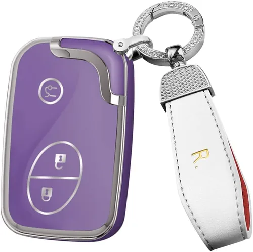Vista 7 de ontto Funda para llave con llavero compatible con Lexus de 3 botones, carcasa de TPU suave para Gx460 Gx400 Rx270 Es240 Es350 Ls460 Accesorios