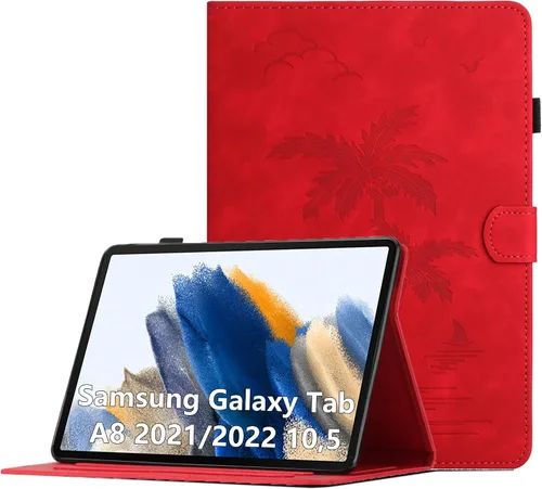 Vista 31 de Funda para Samsung Galaxy Tab S5e de 10.5 pulgadas 2019 modelo (SM-T720/T725/T727) - Funda protectora de piel sintética con bolsillo y función atril