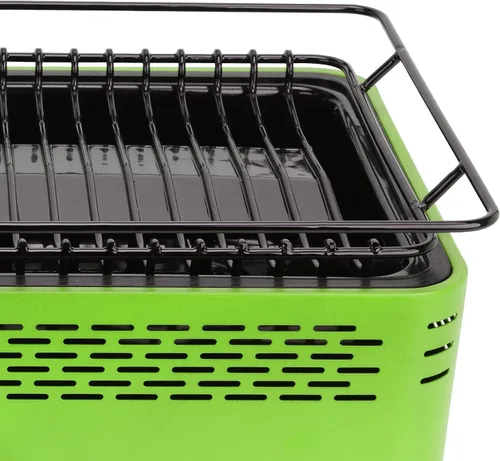 Vista 4 de Brentwood BBF-31G Barbacoa portátil sin humo, antiadherente, verde