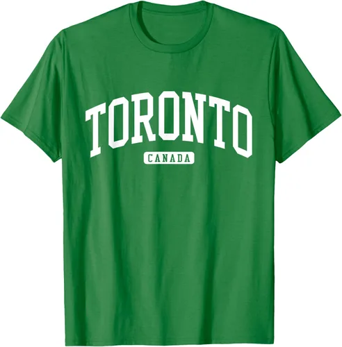 Vista 55 de Camiseta estilo universitario de Toronto Canada, Negro