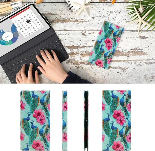Vista 176 de HUA ANGEL Billetera ultra delgada para mujer, con bloqueo RFID, tarjetero de crédito, plegable, largo, hebilla magnética, billete para mujer, Owl