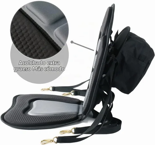 Vista 2 de Asiento para kayak o bote de Leader Accessories de lujo Negro /Gris