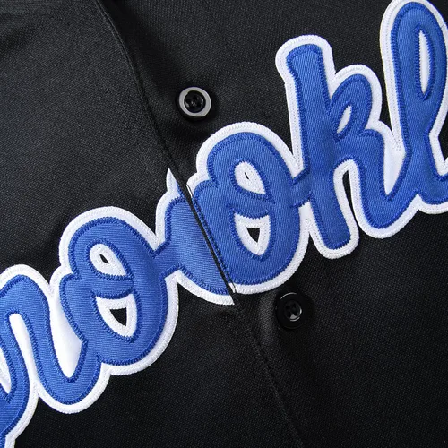 Vista 4 de PXJWXH Camiseta de béisbol negra de la leyenda #42 para hombre, con botones, estilo retro de los años 90, camisetas de hip hop cosidas S-3XL