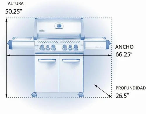 Vista 17 de Napoleon P665NSS Prestige 665 Parrilla de gas natural