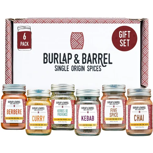 Vista 12 de Burlap & Barrel Juego de especias de origen único para tacos – Comino de montaña salvaje, tomate secado al sol, lima negra molida – como se ve