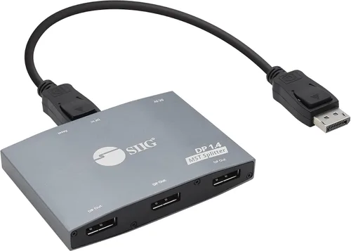 Vista 13 de SIIG - Divisor DisplayPort para monitores duales, DisplayPort 1.2 a 2 HDMI MST Hub divisor de video, monitor en cadena DisplayPort margarita,