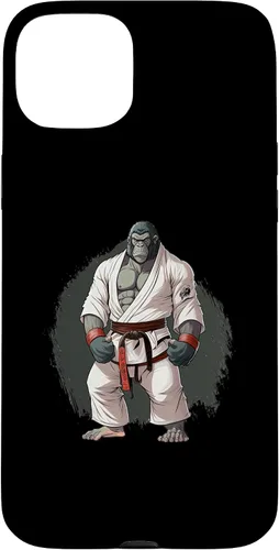 Vista 9 de iPhone 16 Gorilla In Judo Uniforme - Estuche japonés de artes marciales
