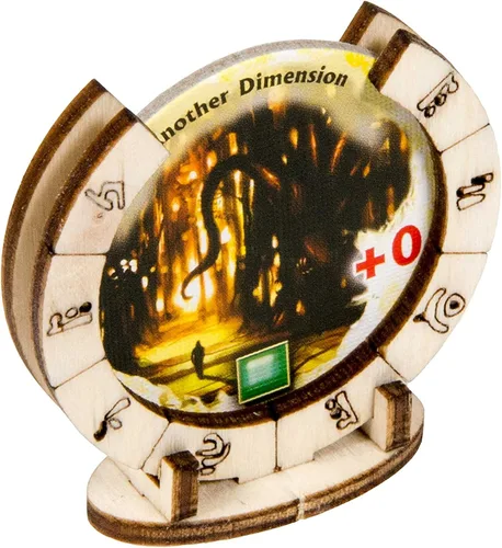 Vista 9 de The Broken Token Arkham Horror - Organizador de juegos compatible con 3ª edición, caja de almacenamiento de madera de abedul con bandejas