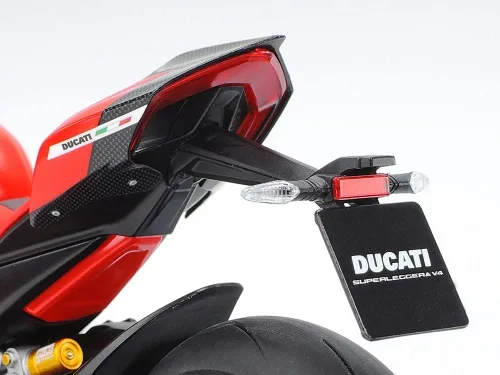 Vista 17 de Tamiya 14140 Ducati Superleggera V4 1:12 Kit de modelo detallado fiel al original de plástico Kit de construcción DIY montaje sin pintar multicolor