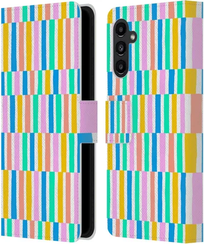 Vista 68 de Head Case Designs Officially Licensed Ninola Brushstrokes Multi Colorful Leather Wallet Case Compatible with Samsung Galaxy A07 4G