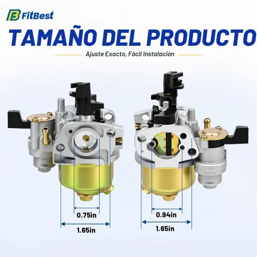 Vista 8 de FitBest, carburador con juntas para Harbor Freight Predator 6,5 HP 212 CC, motor Go Kart OHV