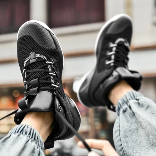 Vista 7 de PTYIBO Zapatos de Streetball para hombre y mujer antideslizantes para mujeres y hombres para correr