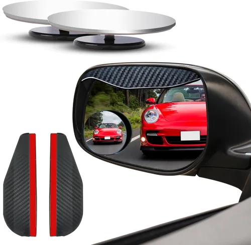 Vista 8 de EcoNour Espejo de Punto Ciego para Automóvil (Paquete de 2) - Vista 3 Veces Más Grande, Espejos Retrovisores Convexos de Punto Ciego, Punto Ciego