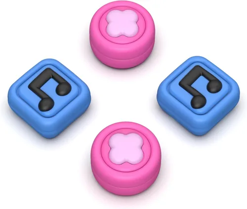 Vista 14 de PlayVital Thumbs Cushion Caps Thumb Grip Caps for Nintendo Switch, Joystick Cover for Nintendo Switch Lite, Thumbstick Grips for OLED Joycon Pez