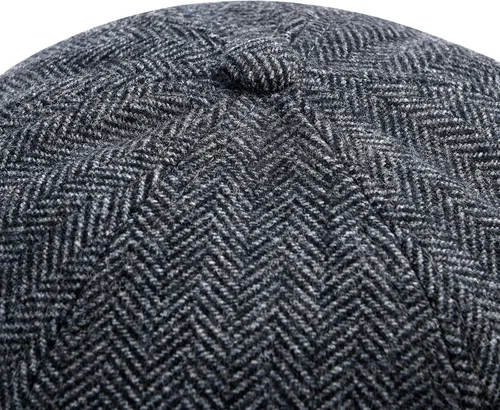 Vista 7 de BOTVELA Gorra de béisbol de lana para hombre, ajustable, sin estructura, sombrero de tweed