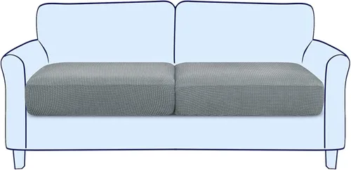 Vista 43 de Funda de cojín elástica para sofá, funda de asiento, funda de sofá de dos plazas, protector de elastano elástico para muebles para asiento (negro, 1)