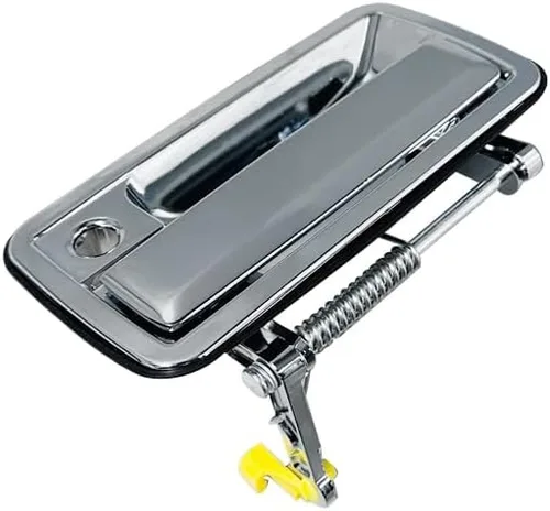 Vista 4 de Medio metal cromado, 1 par de manijas de puerta delantera y exterior compatible con Chevy S10 Sonoma 1994-2004 Blazer
