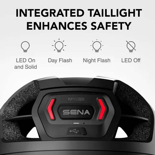 Vista 3 de Cascos de bicicleta de montaña Sena M1 / M1 EVO con intercomunicador Bluetooth y de malla de comunicaciones inteligentes