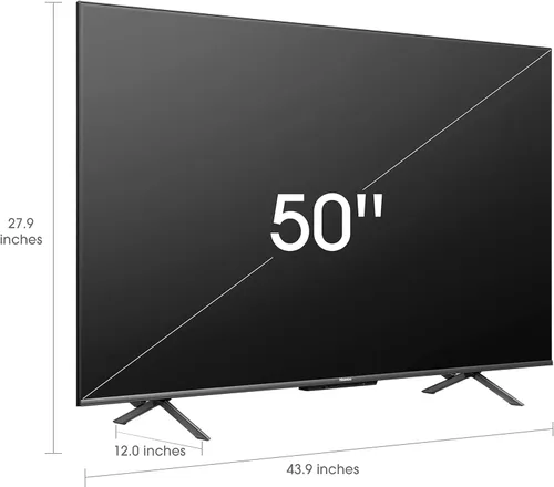 Vista 3 de Hisense - Smart Fire TV, ULED 4K UHD, Serie U6HF de 50", 50U6HF, 2025, control remoto por voz con Alexa, QLED, atenuación local de matriz completa