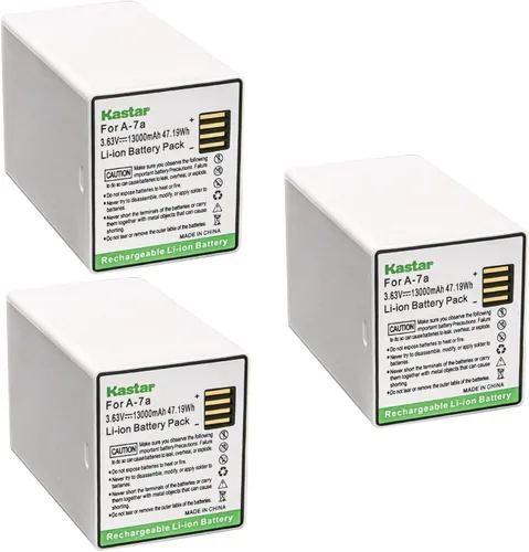 Vista 4 de Kastar Batería de repuesto de 3.63V 13000mAh para Arlo A7 A-7a, A14 A-14a, 308-50019-02, 308-50034-01, batería 1INR19/66-4, Arlo FB1001 FB1001W