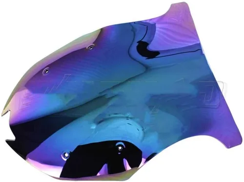 Vista 5 de Parabrisas de motocicleta de doble burbuja para parabrisas compatible con Kawasaki Ninja 1000 Z1000 Z 1000 SX Z1000SX Z1000SX Iridium (color: negro)