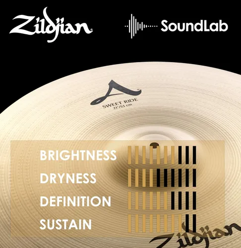 Vista 6 de Zildjian Serie A Sweet Ride Platillo - 21 pulgadas