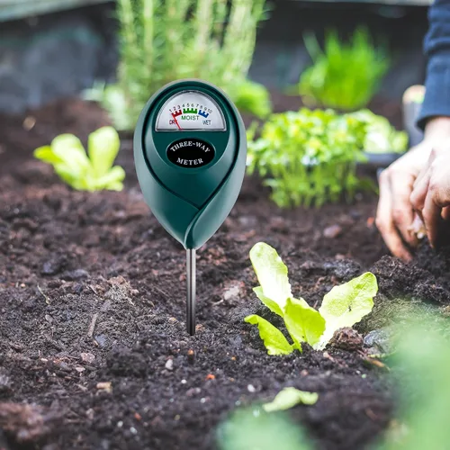 Vista 2 de Tennedriv Green Paquete de 2 medidores de humedad del suelo para plantas de casa, medidor de agua para plantas, medidor de humedad de plantas