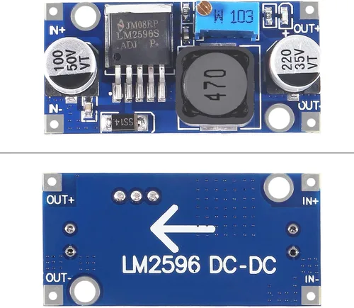 Vista 5 de Alinan 12pcs LM2596 Buck Convertidor Reductor Reductor Regulador de Voltaje Ajustable DC-DC Alta Eficiencia 3A 3-40V a 1.5-35V