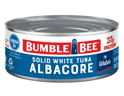 Vista 19 de Bumble Bee Atún blanco sólido en agua, paquete de 3, 9 onzas