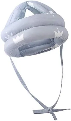 Vista 4 de Gorro protector para la cabeza para bebé, suave, sin golpes, ajustable, cojín para la cabeza, para niños pequeños, gateando y caminando