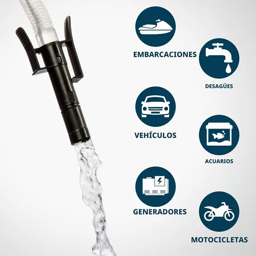 Vista 5 de Jumbl - Bomba automática de transferencia de combustible con parada automática, 3 veces más potente, alimentada por batería tipo D, manguera