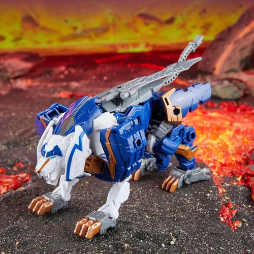 Vista 5 de Transformers Legacy United Voyager Class Prime Universe Thundertron, figura de acción de conversión de 7 pulgadas, 8+
