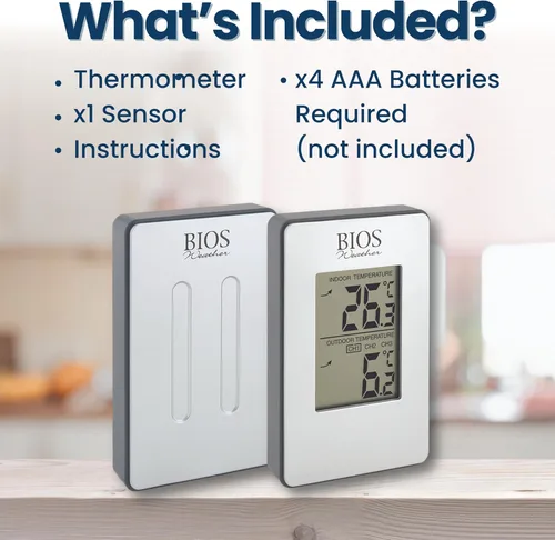 Vista 6 de Thermor Termómetro inalámbrico para interiores y exteriores Bios (Plata)