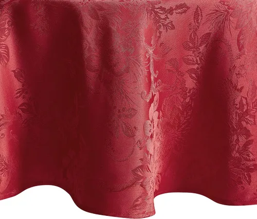 Vista 14 de Elrene Home Fashions Poinsettia Elegance - Camino de mesa de vacaciones jacquard, 13 x 70 pulgadas, dorado