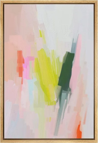 Vista 29 de MUDECOR Impresión en Lienzo Enmarcado Arte de Pared Pincelada Floral Abstracta en Tonos Neutros Cálidos Tonos Terrosos Ilustraciones Minimalismo