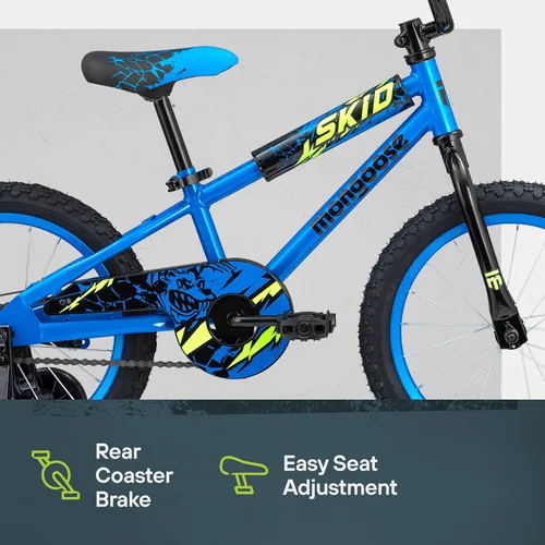 Vista 6 de Mongoose Bicicleta para niños Skid Azul