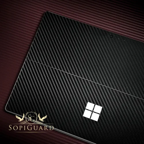 Vista 3 de SopiGuard Skin para Microsoft Surface Pro 6 Precision Edge-to-Edge - Adhesivo de vinilo (3M camuflaje verde militar)