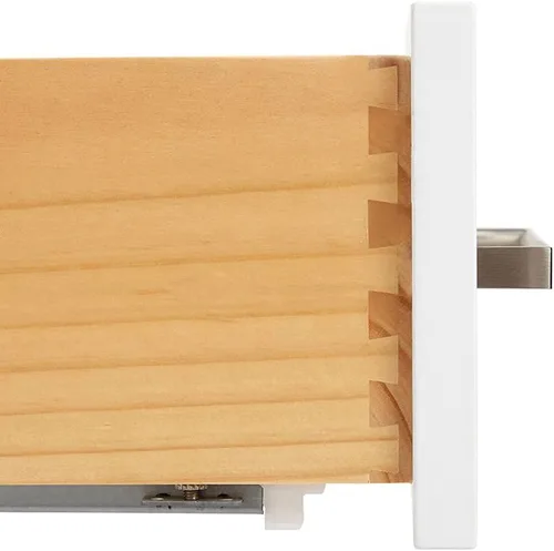 Vista 11 de ARIEL Cambridge - Mueble de baño de 42 pulgadas con fregadero, madera maciza, encimera y protector contra salpicaduras de cuarzo blanco puro de 1.5