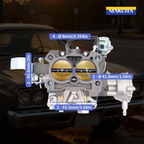 Vista 3 de Carburador NENKUTEN de 2 barriles para Rochester 2GC Chevy 5.7 L 350 6.6 L 400 para motores Chevrolet Small Block C10 C20 C30 1975-1980 Bel Air