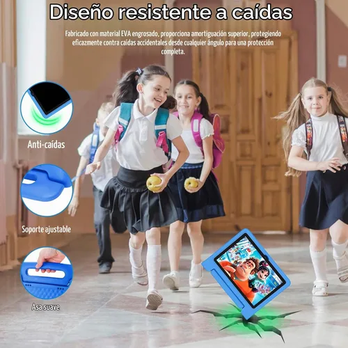 Vista 3 de NRKDUBQ Tablet de 10.1 pulgadas con funda IPS HD pantalla táctil Android 14 64 GB de almacenamiento, 8 GB de RAM, tableta Octa Core, batería de 12